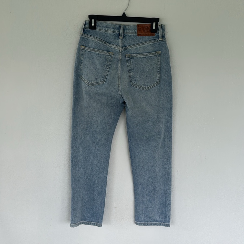 Lucky Brand Legend rhinestone 90s loose high rise crop light wash jeans size 25 - Picture 6 of 13